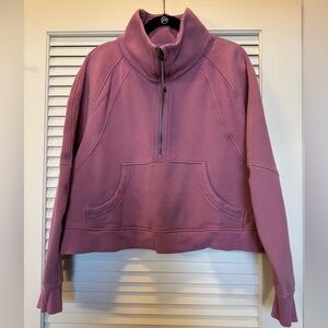 Lululemon Scuba Cropped Funnel Neck Half-Zip